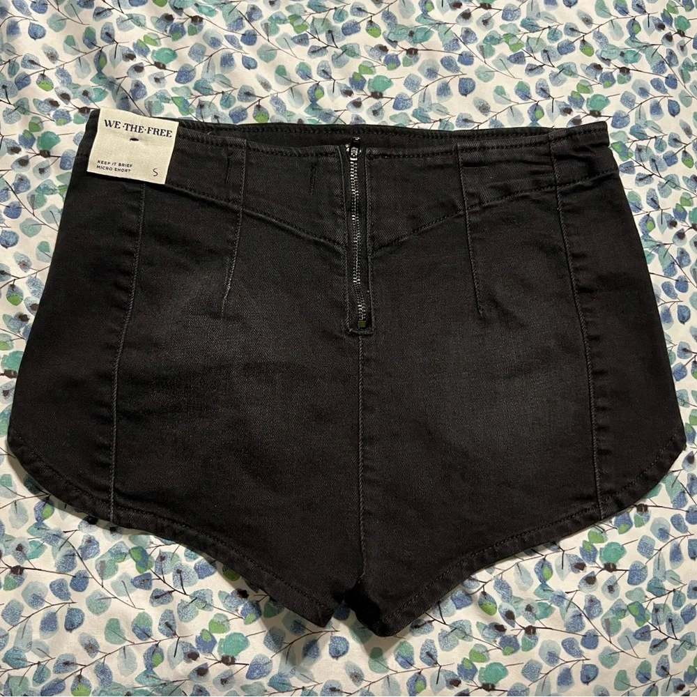 We The Free Keep It Brief Denim Micro Shorts - Picture 4 of 4